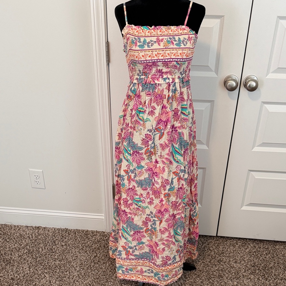 Cupshe Vibrant Floral Maxi Dress